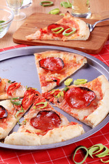 Pepperoni pizza