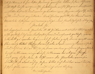 altes handschriftliches Kochbuch