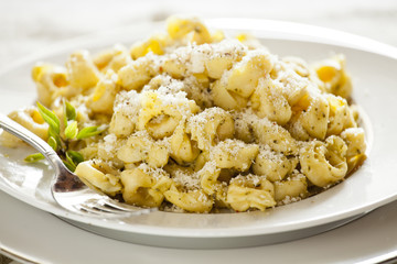 Tortellini with Basil and Cheese