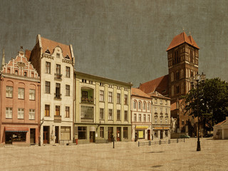 Torun, Poland in retro style © Nightman1965