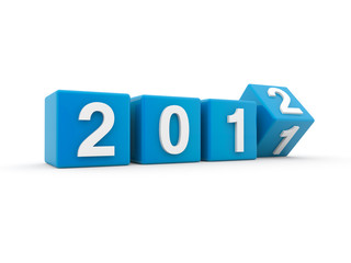 New Year 2012 3d render