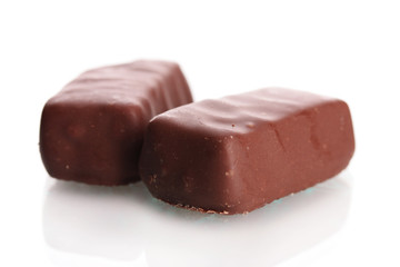 Сhocolate candy isolated on white