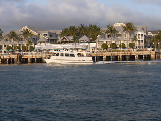 Mallory Square crowds watch sunset Key West Florida USA