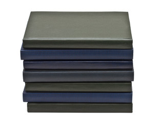 Stack of books, isolated on white background