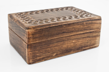 Wooden box.