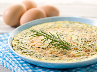 omelette with turnip top-frittata con cime di rapa