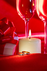 Proposal of marriage still life