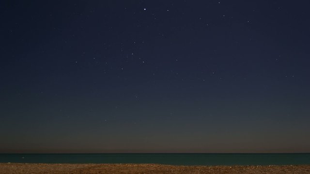 Star-Timelapse over the Sea