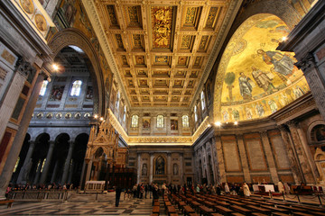 Naklejka premium Rome, Italy - basilica of Saint Paul Outside the Walls