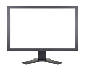 Computer monitor with clipping path