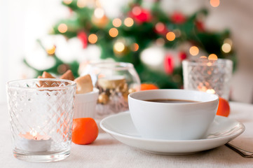coffee on Christmas morning