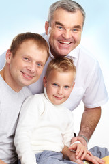 Fototapeta premium Portrait of males