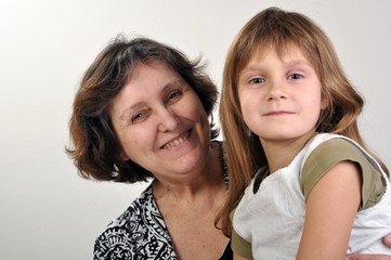 child with grandmother