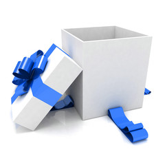 illustration of empty box for Christmas gift