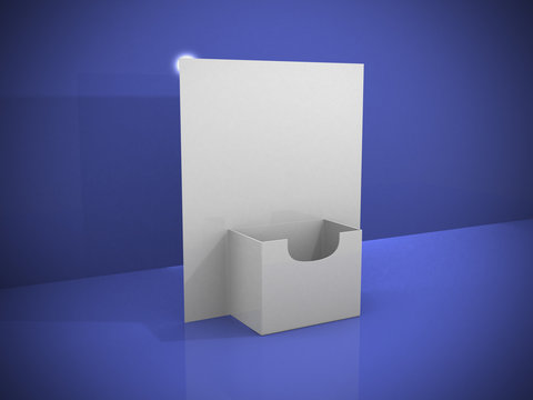 3d Blank Brochure Holder Template