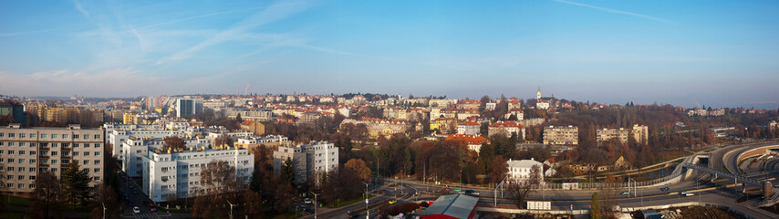 Fototapeta na wymiar Panorama of Prague, Czechia