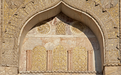 Venice - facade of st. Mark basilica - detail of arch