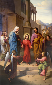 Holy Family From Vienna Church - Paiter Leopold Kupelwieser