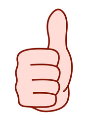 Main - Pouce lev&eacute;