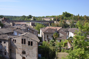 Fototapeta na wymiar Town of Gaillac in France