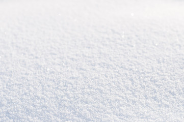 Background from white  snow. Small DOF. Focus down.
