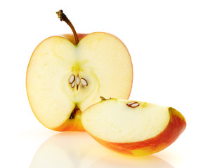 The cut apple
