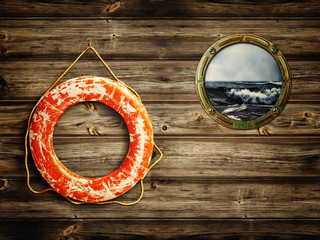 lifebuoy and porthole