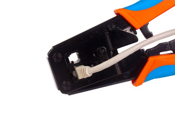 Network cable crimper
