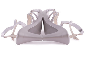 Silver female shoes