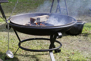 mittelalterliche Feuerstelle