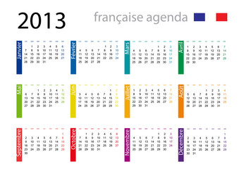 Calendrier français 2013