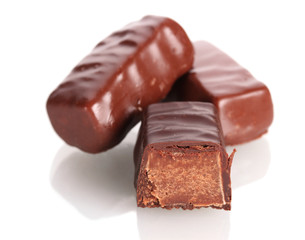 Сhocolate candy isolated on white