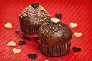 Valentine's muffins