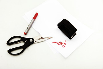 Schreibsachen im Büro