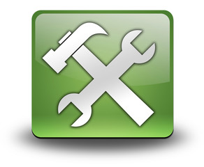 Obraz premium Green 3D Effect Icon 