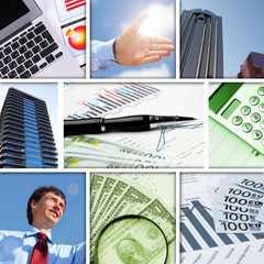 Financial and business charts and graphs