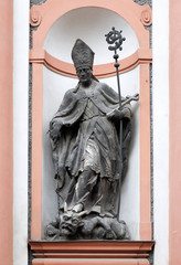 Statue of St. Adalbert in Kutna Hora, Czech Republic