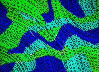 colorful background consisting of patches with very fine detail