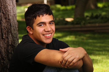 Young Man Smiling Portrait