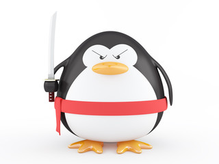 Fat ninja penguin © Bobboz