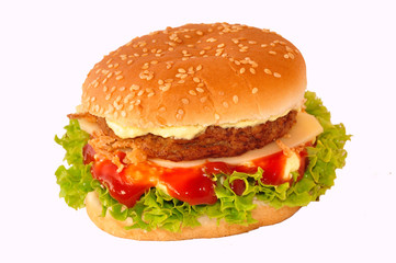Saftiger Cheeseburger
