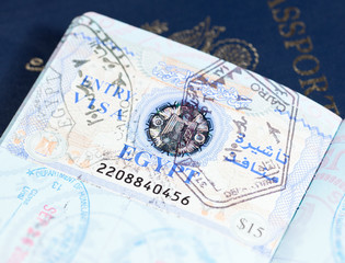 Visa stamps in US passport