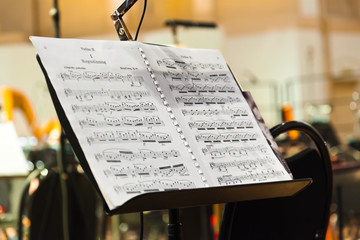 Musical instruments and sheet music © Nikolai Sorokin