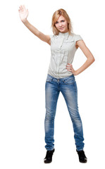Obraz premium Portrait of young pretty woman