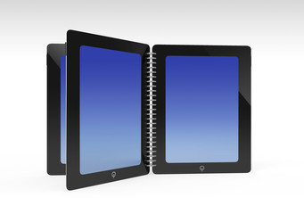 tablet creative open same book