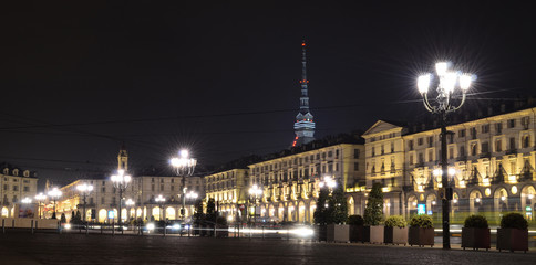 Fototapeta na wymiar Piazza Vittorio Emanuele II w Turynie