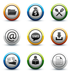 Fototapeta premium icône bouton internet
