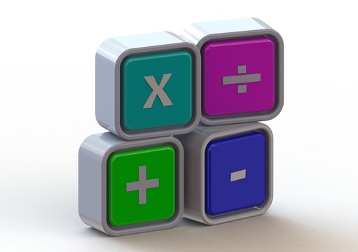Cubes: math symbols