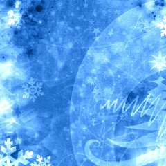 vintage holiday xmas blue background
