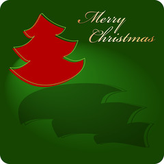 Naklejka na ściany i meble Merry Christmas Tannenbaum